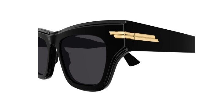 Bottega Veneta BV1122S 001 Black/Grey Cat Eye Women's Sunglasses