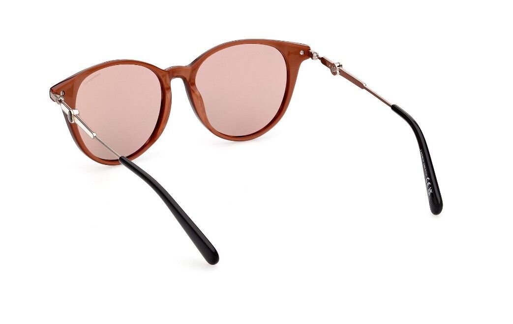 Moncler ML0226-F 56U Classic Havana Rose Gold/Bronze lenses Women's Sunglasses