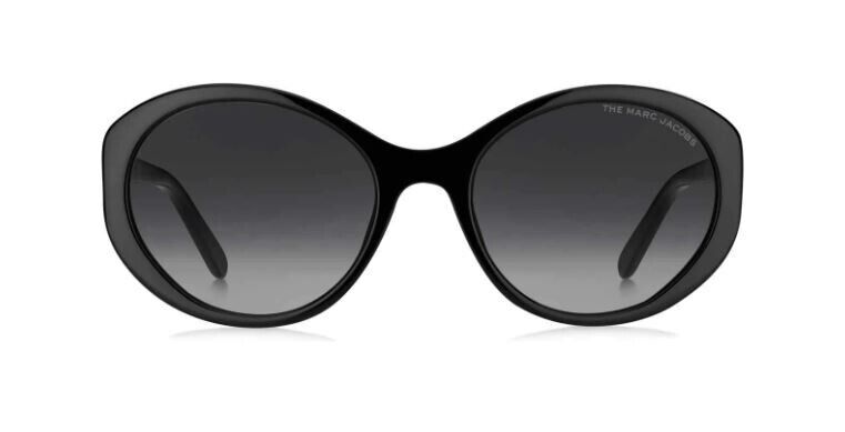 Marc Jacobs MARC-520/S 0807/9O Black/Grey Gradient Oval Women's Sunglasses