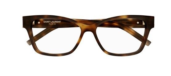 Saint Laurent SL M116 002 Havana/Transparent Cat-Eye Women's Eyeglasses