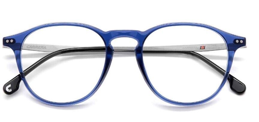 Carrera 8876 0PJP Blue/Ruthenium Rectangle Men's Eyeglasses