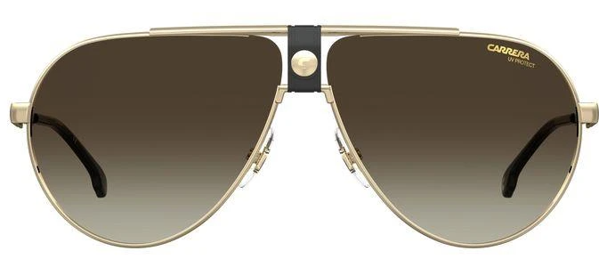 Carrera 1033/S 0J5G/HA Gold/Brown Gradient Aviator Men's Sunglasses