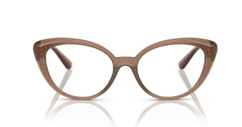 Versace 0VE3349U 5427 Brown transparent/ Clear Oval Shaped Women's Eyeglasses