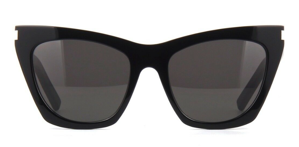 Saint Laurent SL 214 Kate 001 Black/Gray Cat-Eye Women's Sunglasses