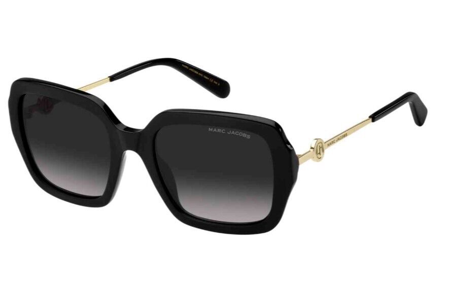 Marc Jacobs MARC-652/S 0807/9O Black/Grey Shaded Square Women's Sunglasses