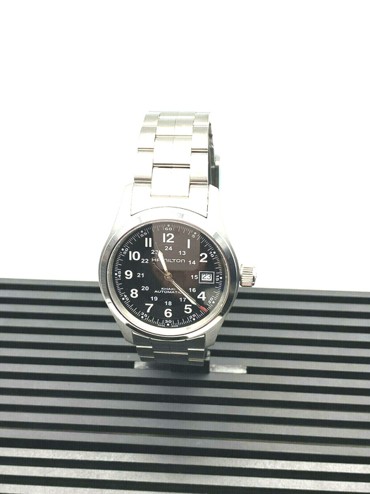 Hamilton Khaki Field Automatic Black Dial Silver Men's Watch H70455133