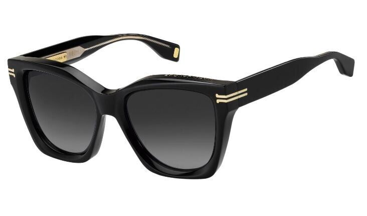 Marc Jacobs MJ/1000/S 0807/90 Black/Grey Gradient Square Women's Sunglasses