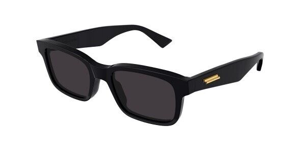 Bottega Veneta BV1146S 001 Black/Grey Rectangular Men's Sunglasses
