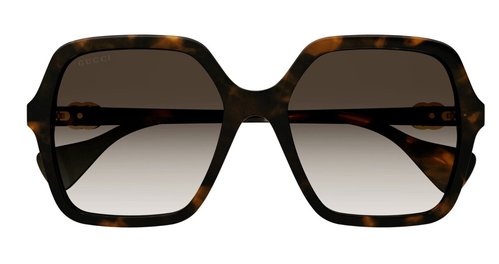 Gucci GG1072SA 002 Havana/Brown Gradient Square Women's Sunglasses