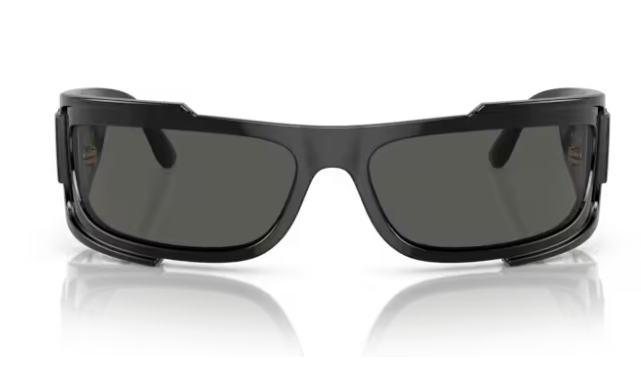 Versace VE4446 GB1/87 Black /Dark grey Rectangular Men's Sunglasses