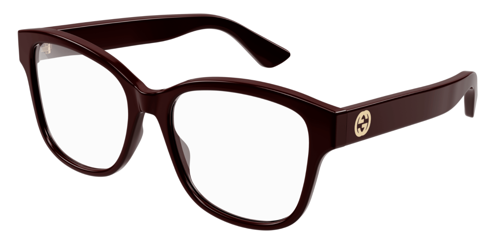 Gucci GG1340O 004 Burgundy Squared Oversized Women's Eyeglasses