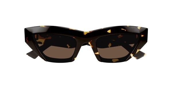Bottega Veneta BV1219S 002 Havana/Brown Cat Eye Women's Sunglasses