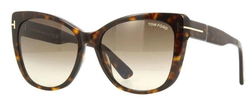 Tom Ford FT0937 Nora 52K Dark Havana/Roviex Gradient Women's Sunglasses