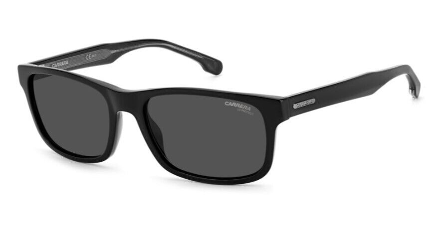 Carrera 299/S 0807/IR Black/Grey Rectangle Men's Sunglasses