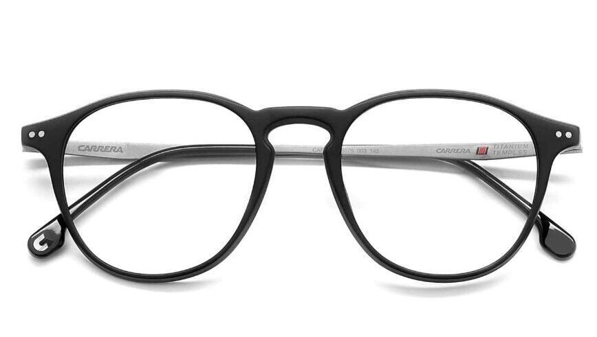 Carrera 8876 0003 Matte Black/Ruthenium Rectangle Men's Eyeglasses