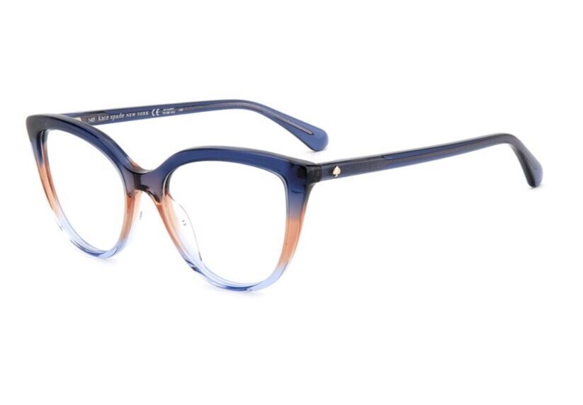 Kate Spade Hana 0YRQ Blue Beige Cat Eye Women's Eyeglasses
