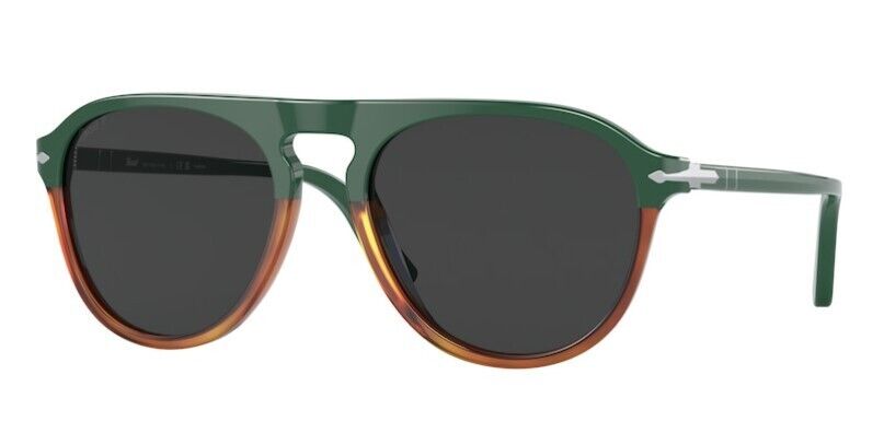 Persol 0PO3302S 117548 Green-Havana Chiara/Black Polarized Unisex Sunglasses