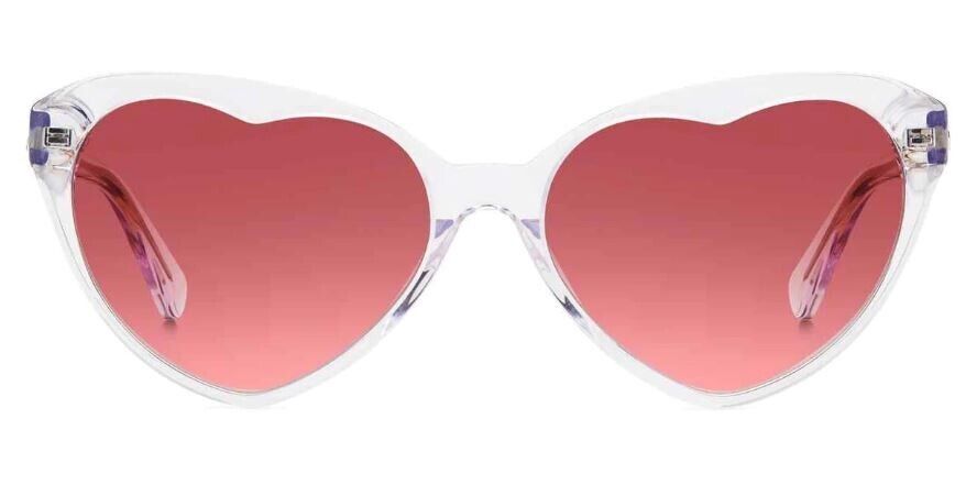 Kate Spade Velma/S 0900/3X Crystal/Burgundy Gradient Heart Women's Sunglasses