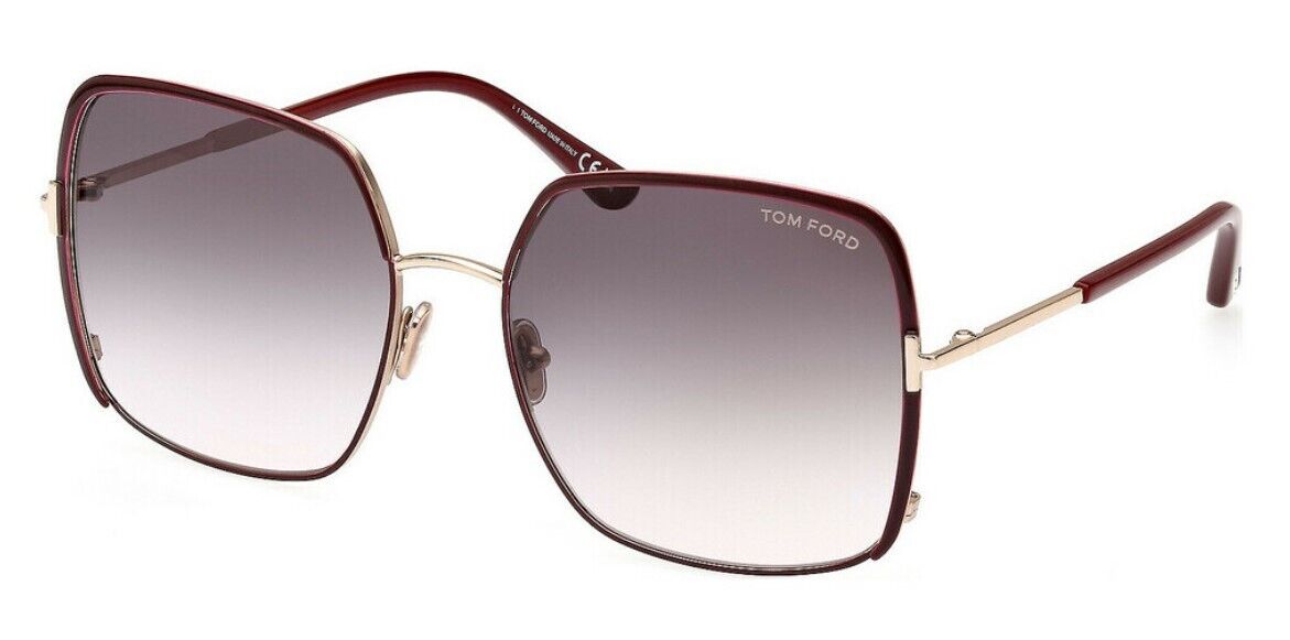 Tom Ford FT 1006 Raphaela 69W Shiny Rose Gold/Smoke Gradient Women's Sunglasses
