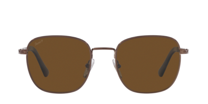 Persol 0PO2497S 114233 Gold/ Brown Square Unisex Sunglasses