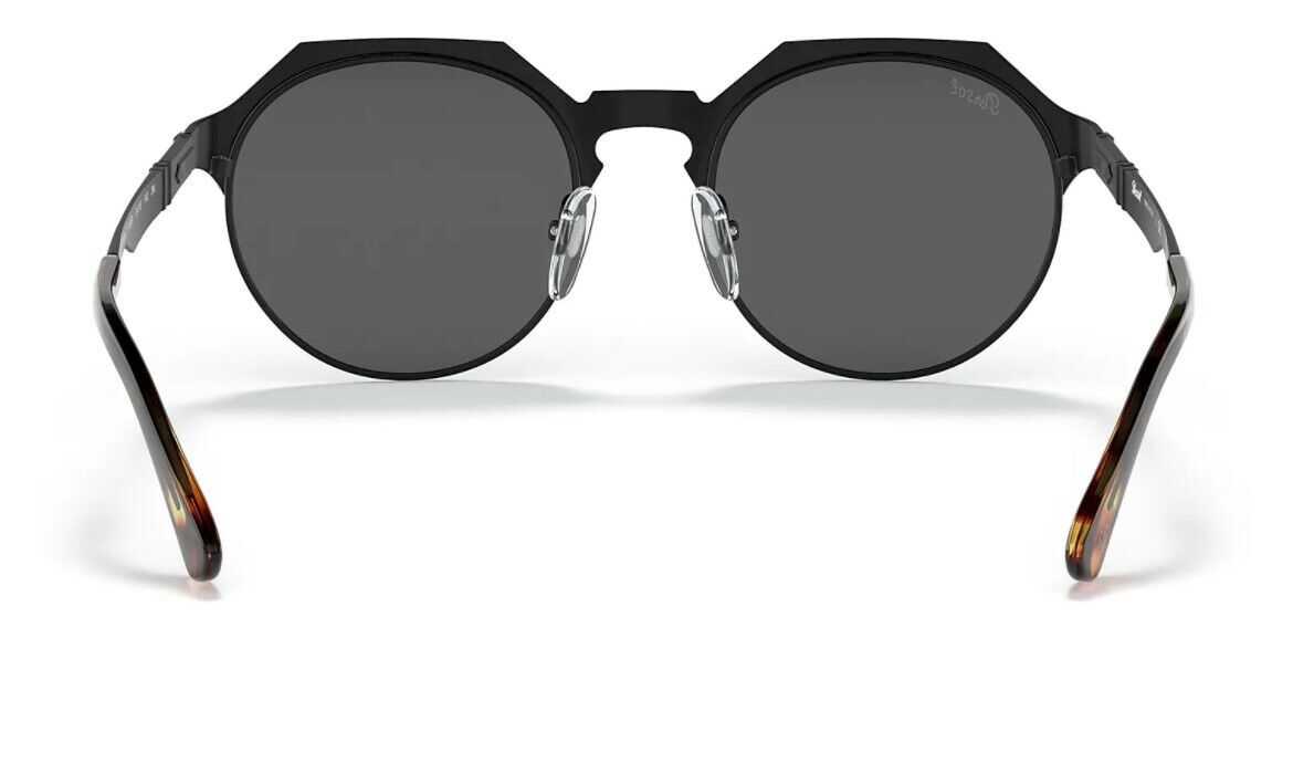 Persol 0PO 2488S 1118B1 Black Demishiny Silver/Dark Grey Sunglasses