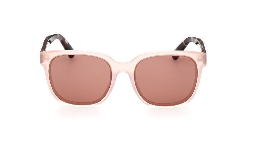 Moncler Biobeam ML0198 72Y Shiny Pink/Violet Lenses Women's Sunglasses