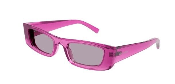Saint Laurent SL 553 003 Pink/Violet Narrow Unisex Sunglasses