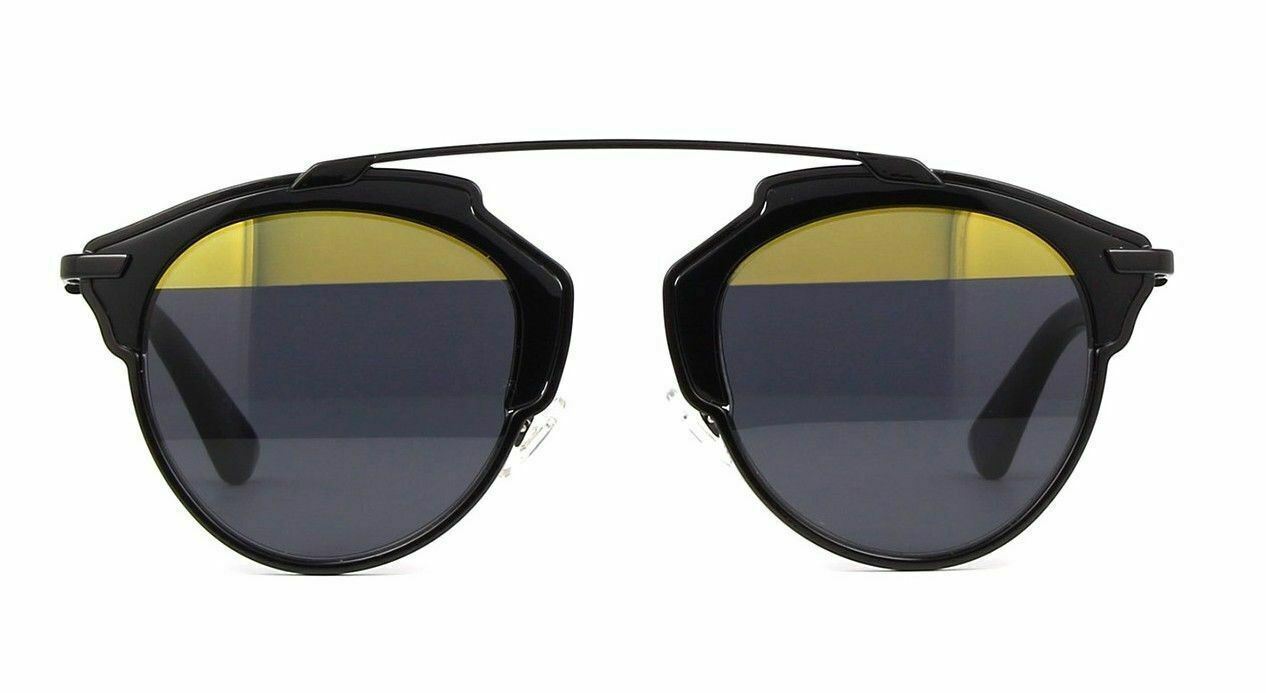 New Christian Dior SO REAL B0Y/T1 A black/dark grey yellow  Sunglasses