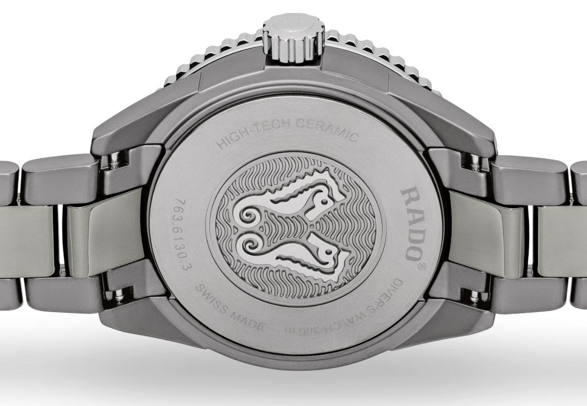 Rado Captain Cook High-Tech Ceramic Diver Automatic Grey Dial Plasma High-Tech Ceramic Case 43mm Men's Watch R32144102