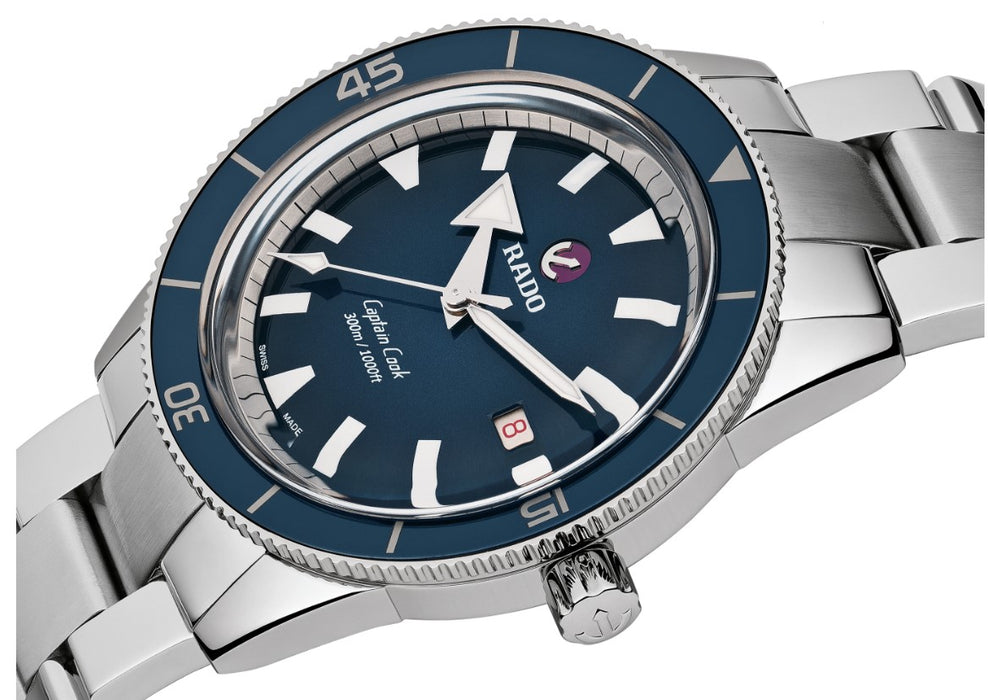 Rado Captain Cook Automatic 42mm Blue Dial Stainless Steel Bracelet Men's Watch R32105203