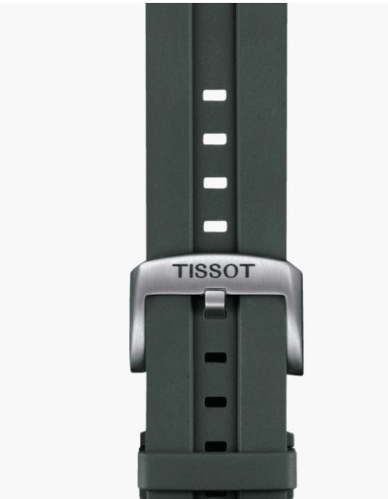 Tissot Supersport Gent Quartz Stainless Steel Case Grey Dial Grey Strap Watch T1256101708100