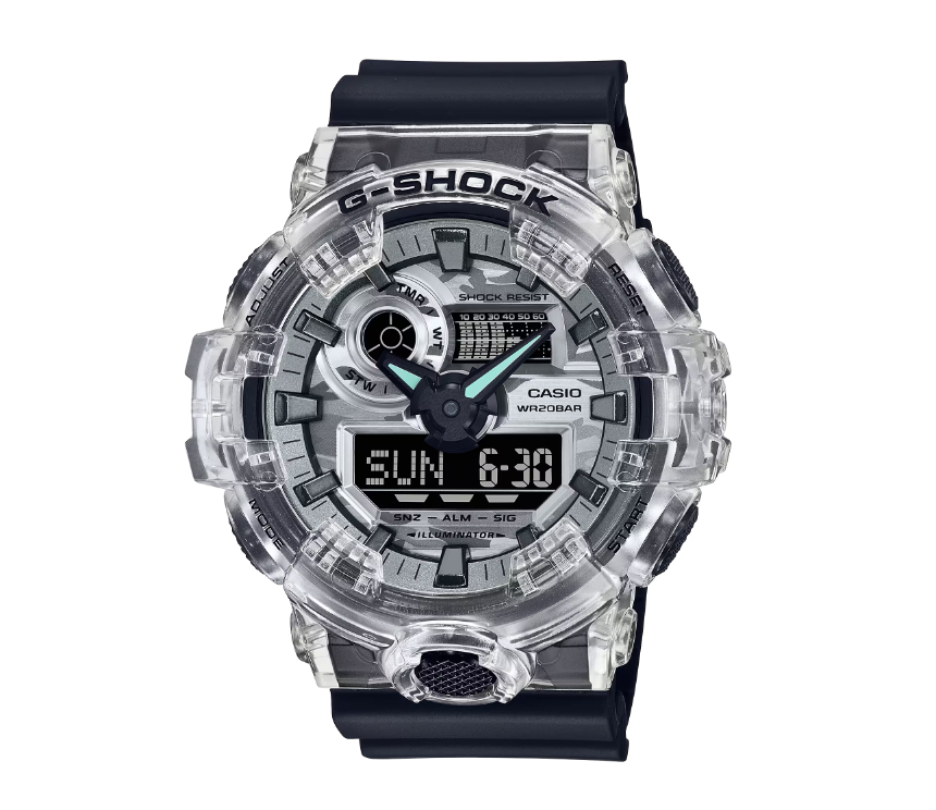 Casio G-Shock Analog Digital GA 700 Series translucent Men's Watch GA700SKC-1A
