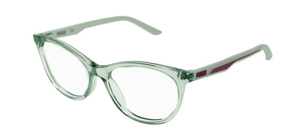 Puma PJ0062O 004 Green-Green Cat-Eye Full-Rim Junior Eyeglasses