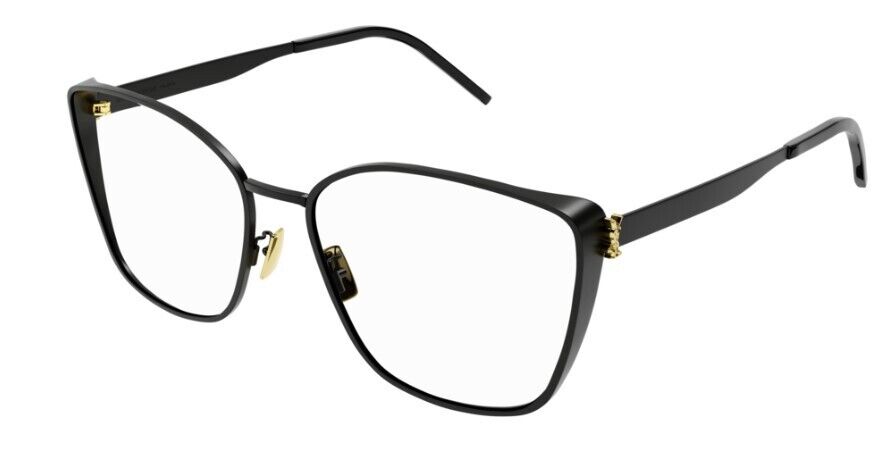 Saint Laurent SL M99 001 Black Cat-Eye Metal Full-Rim Women's Eyeglasses