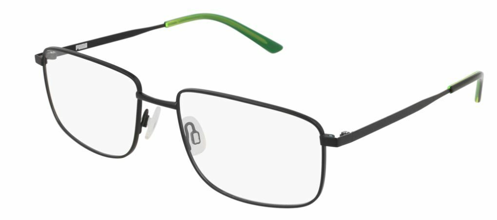 Puma PU 0178O 011 Black Rectangle Men's Eyeglasses