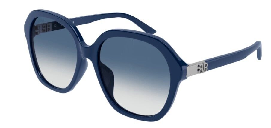 Balenciaga BB0184SA 005 Blue/Blue Butterfly Gradient Women's Sunglasses