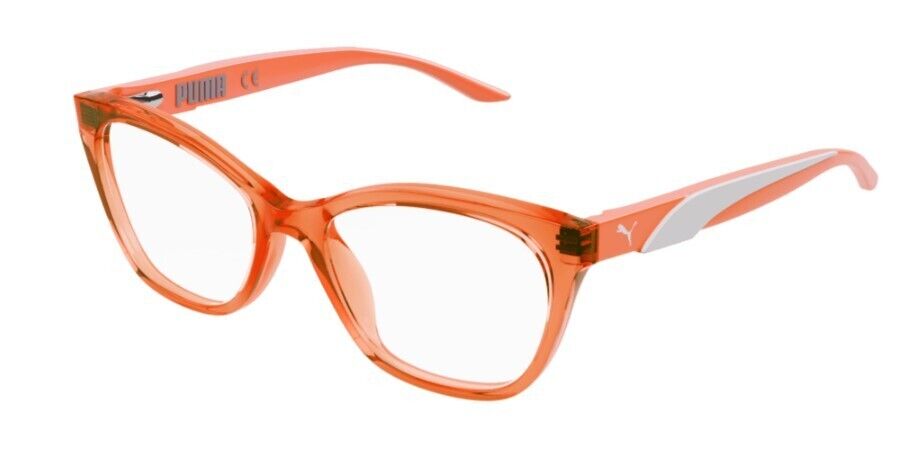 Puma PJ0055O 005 Orange/Orange Cat-Eye Junior Full-Rim Eyeglasses