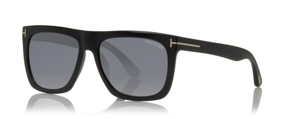 Tom Ford FT 0513 Morgan 01A Black/Gray Square Unisex Sunglasses