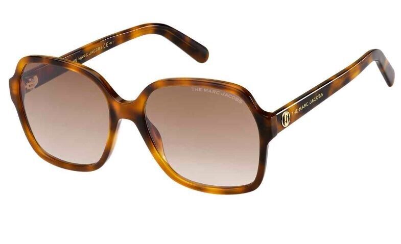 Marc Jacobs MARC-526/S 0086/HA Havana/Brown Gradient Square Women's Sunglasses