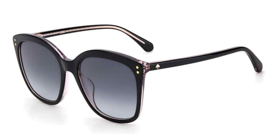 Kate Spade Pella/G/S 0807/9O Black/Grey Shaded  Cat-Eye Women's Sunglasses