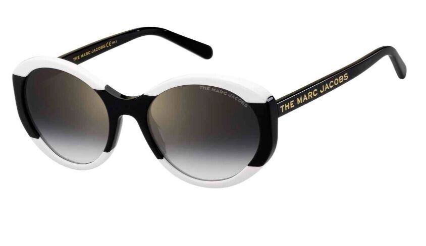 Marc Jacobs MARC-520/S 080S/FQ Black-White/Gray Gradient Oval Women's Sunglasses