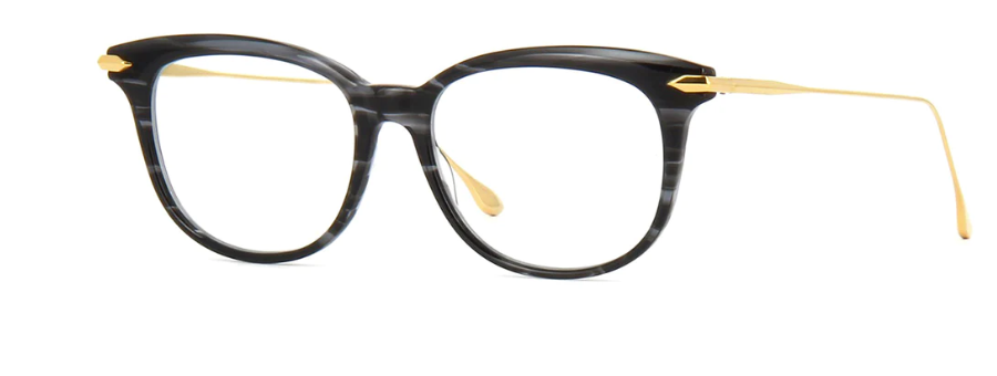 Dita Buckeye CHIC DRX 3035 A Smoke Crystal Black/18k Gold Women's Eyeglasses