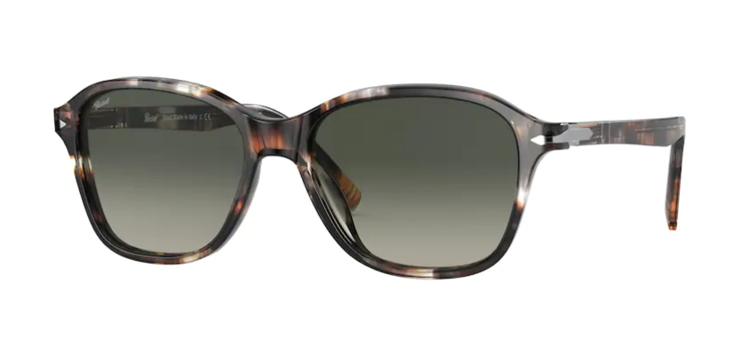 Persol 0PO 3244S 112471 Striped Brown Smoke/Gray Gradient Sunglasses