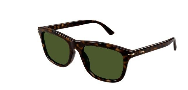 Gucci GG 1444S 002 Havana/Green Rectangular Men's Sunglasses