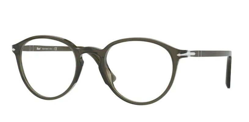 Persol 0PO3218V 1103 Opal Smoke Grey/ Silver Unisex Eyeglasses