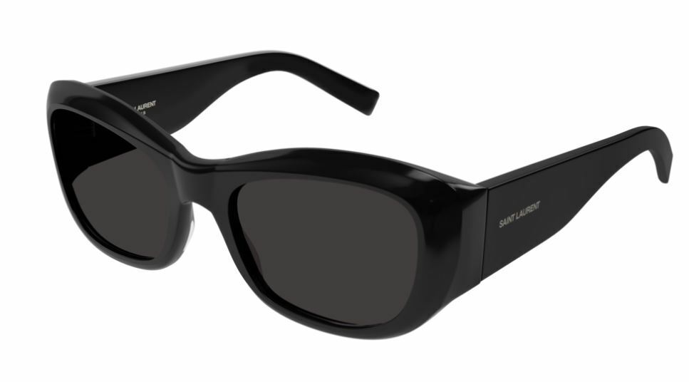 Saint Laurent SL 498 001 Black/Black Wrap Around  Women Sunglasses