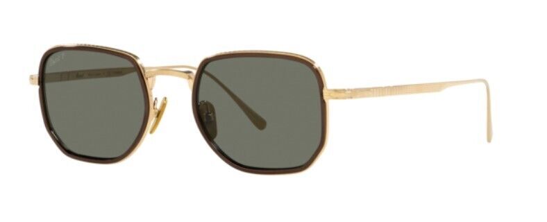 Persol 0PO5006ST 800958  Gold Brown/Green Polarized Unisex  Sunglasses