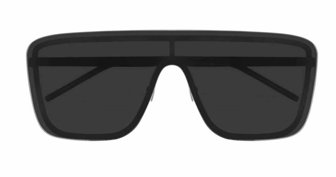 Saint Laurent SL 364 MASK 002 Black/Black Square Men Sunglasses