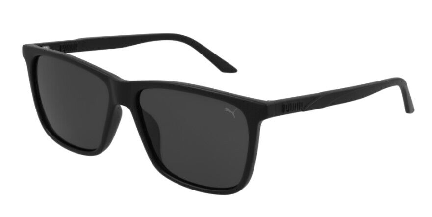 Puma PU0322S 001 Black/Black Rectangular Full Rim Men's Sunglasses