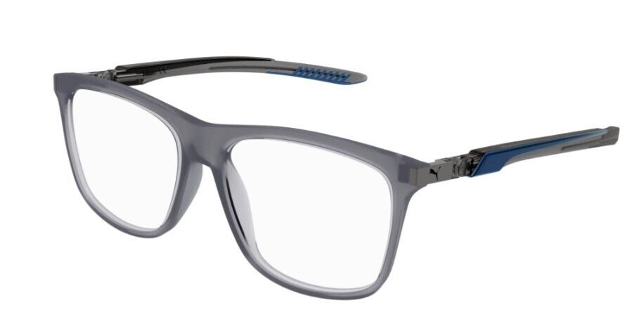 Puma PU0364O 003 Grey-Grey Rectangular Full-Rim Unisex  Eyeglasses